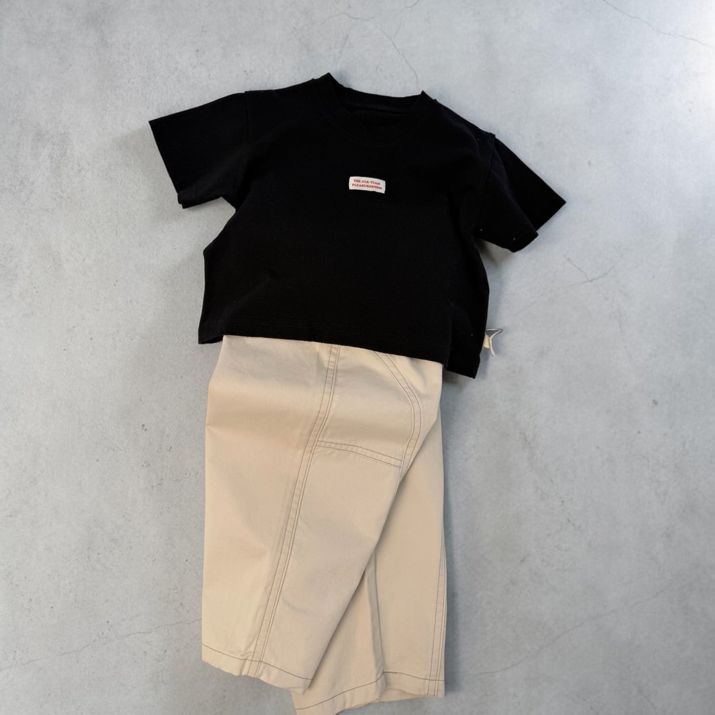Pantalone lungo bimbo in cotone beige – comfort quotidiano cod#033