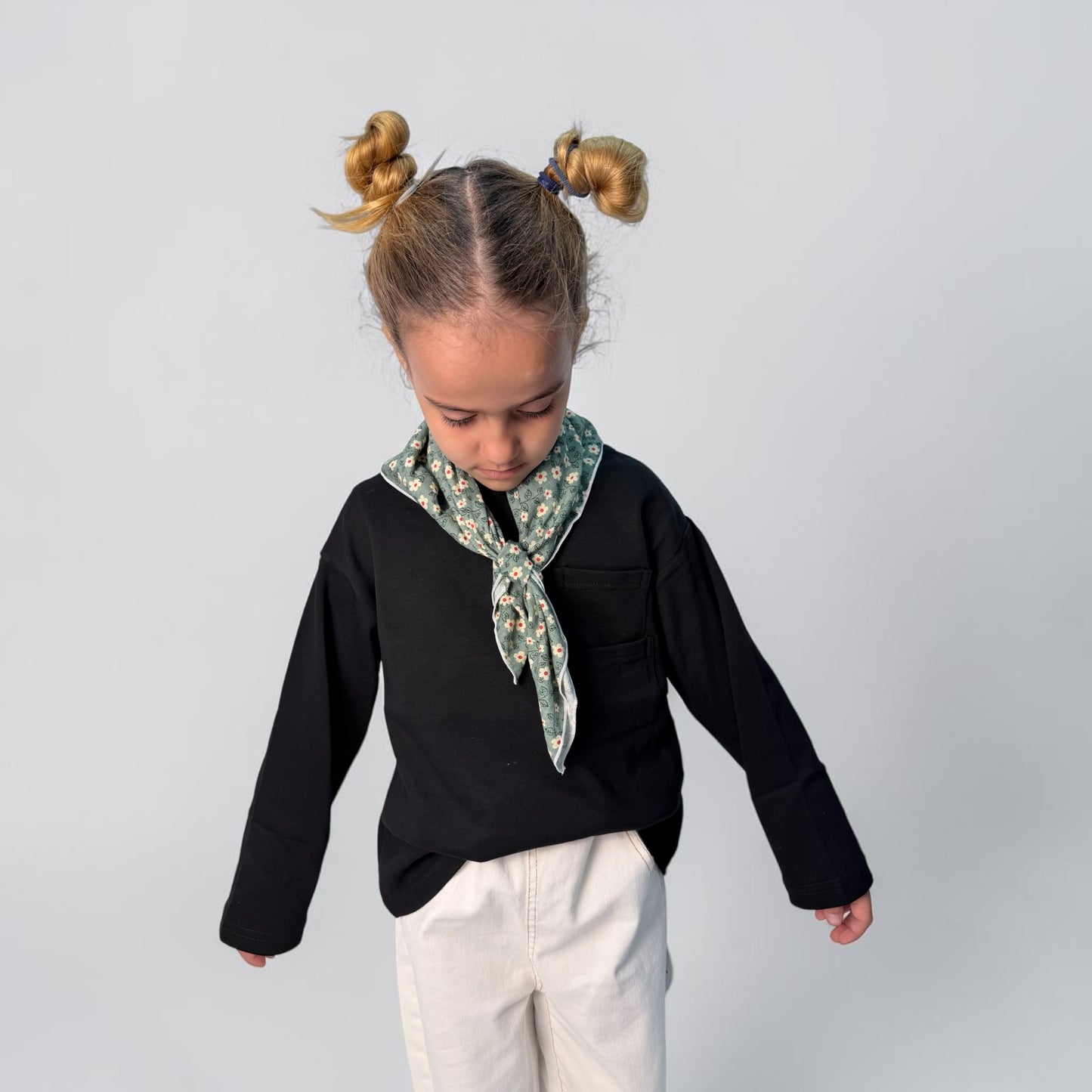 Shirt Bambino/a Over Fit a Manica Lunga con Taschino – 2-14 Anni cod#021