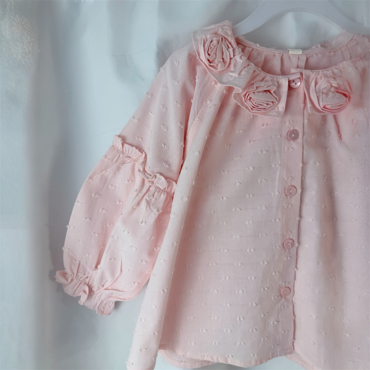 Camicia con ricamo in cotone romantica cod#072