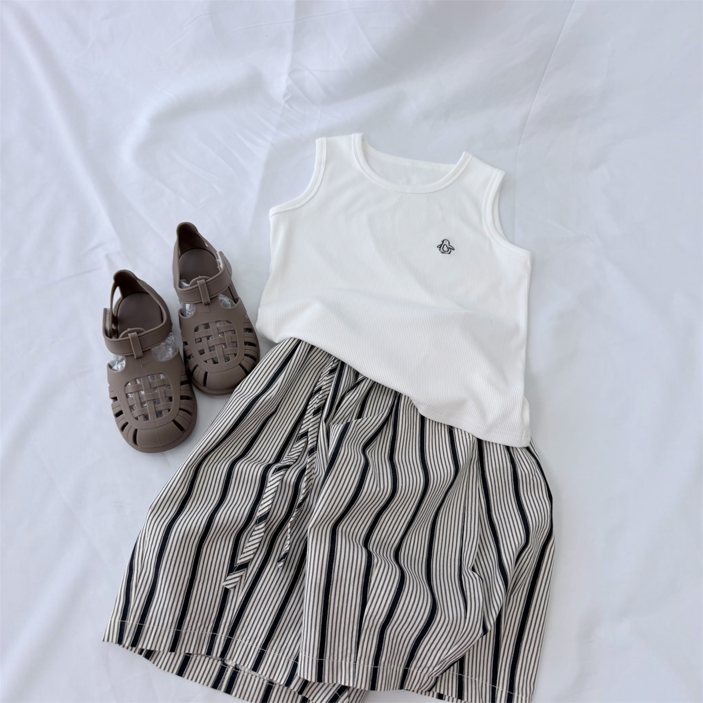 Bermuda cotton a righe due varianti cod#093