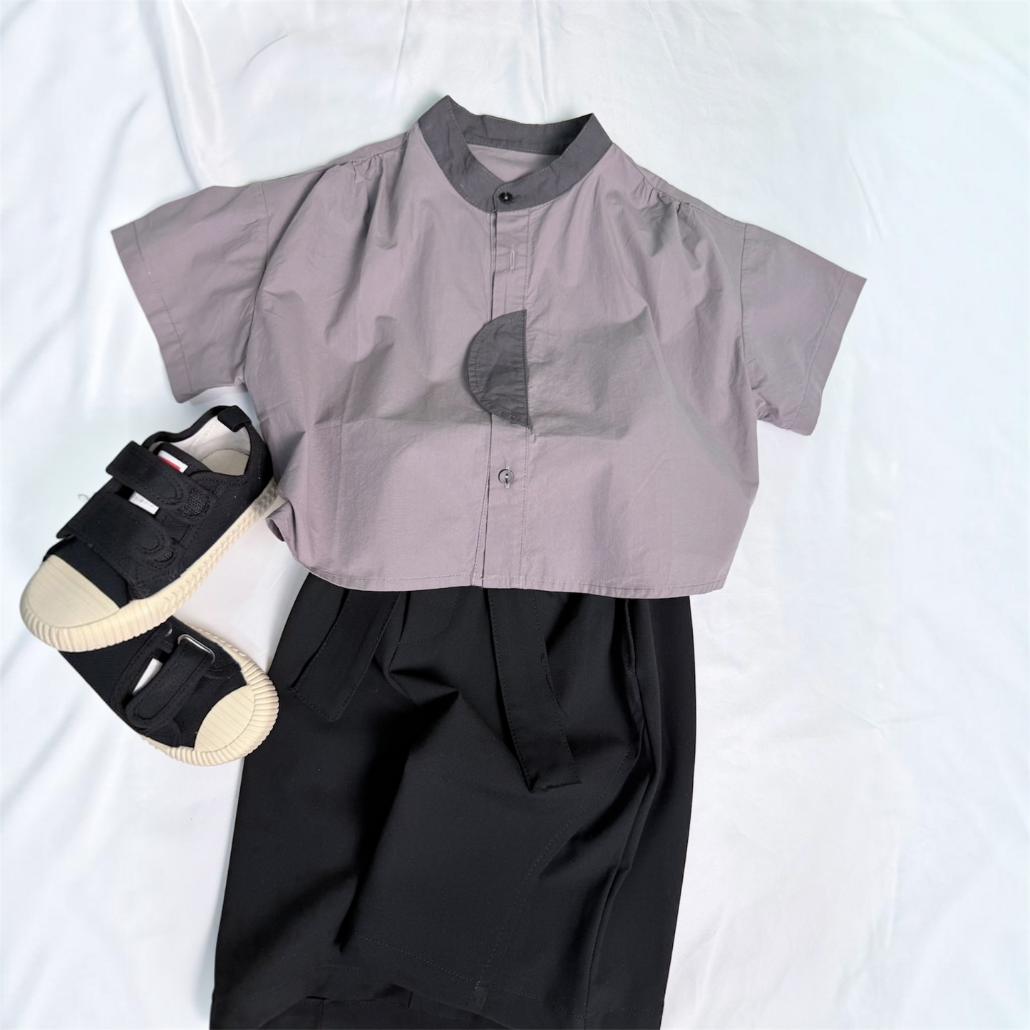 Camicia stile coreano mezza manica cod#114