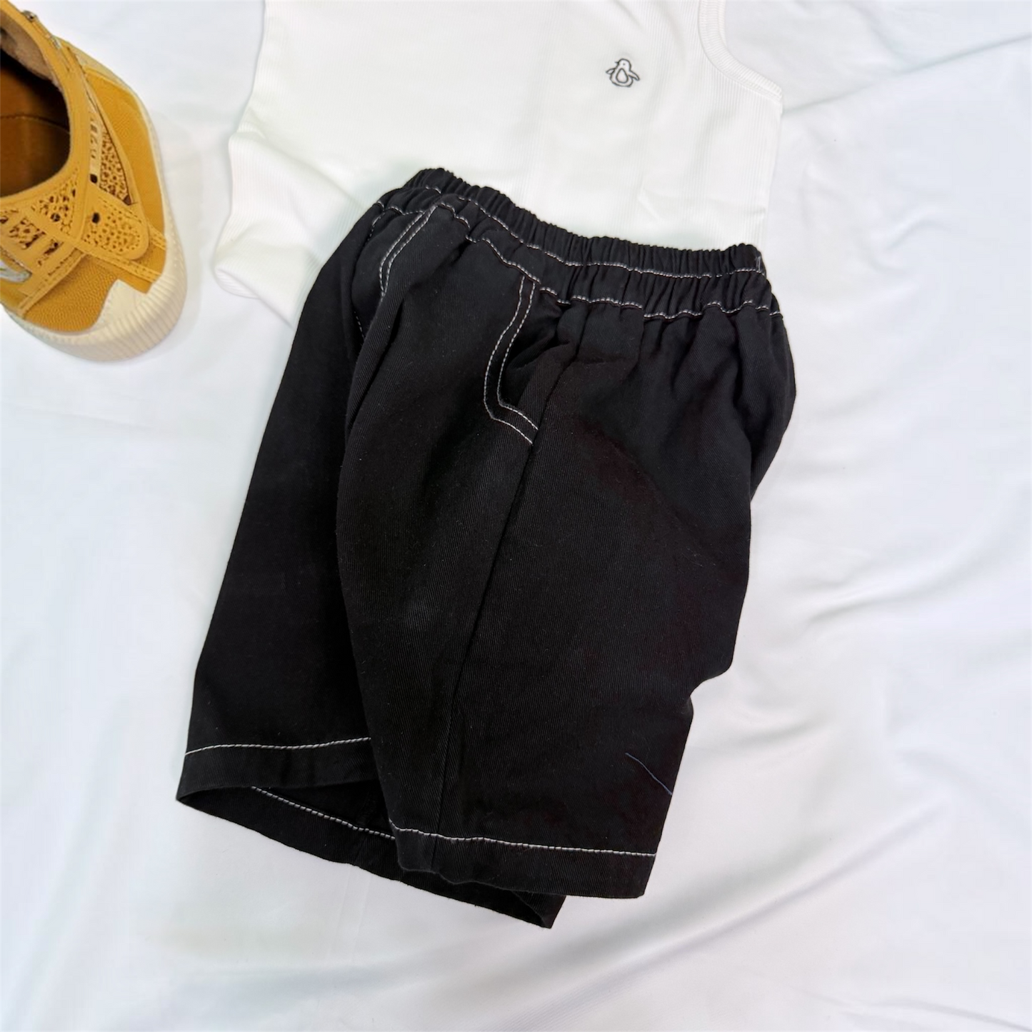 Bermuda effetto Denim due varianti da 2 a 10 anni cod#121