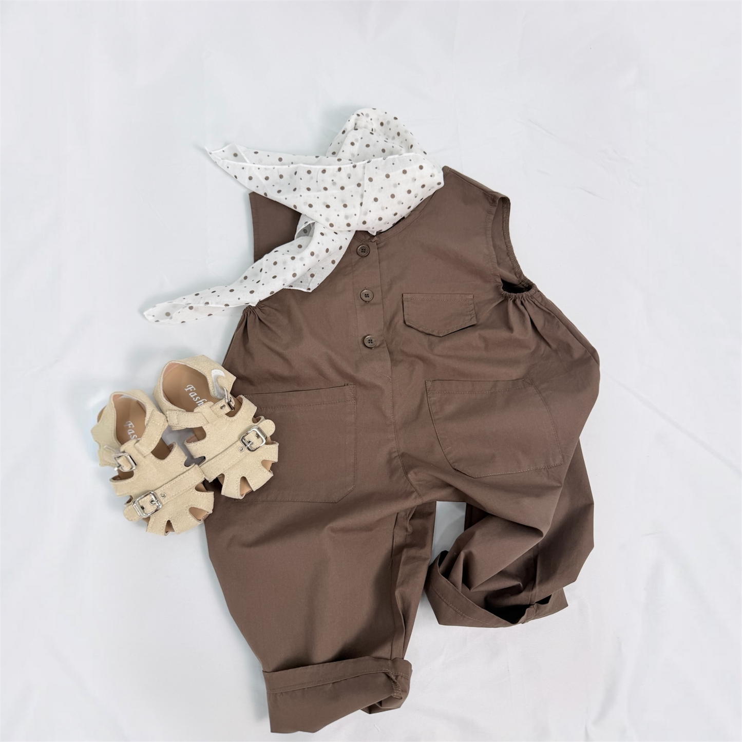 Salopetta in cotone stile coreano cod#136
