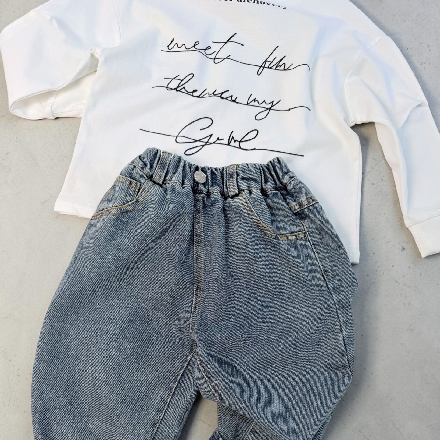 Jeans Bambino in Denim Leggero – Vestibilità Morbida (2–10 anni) cod#025