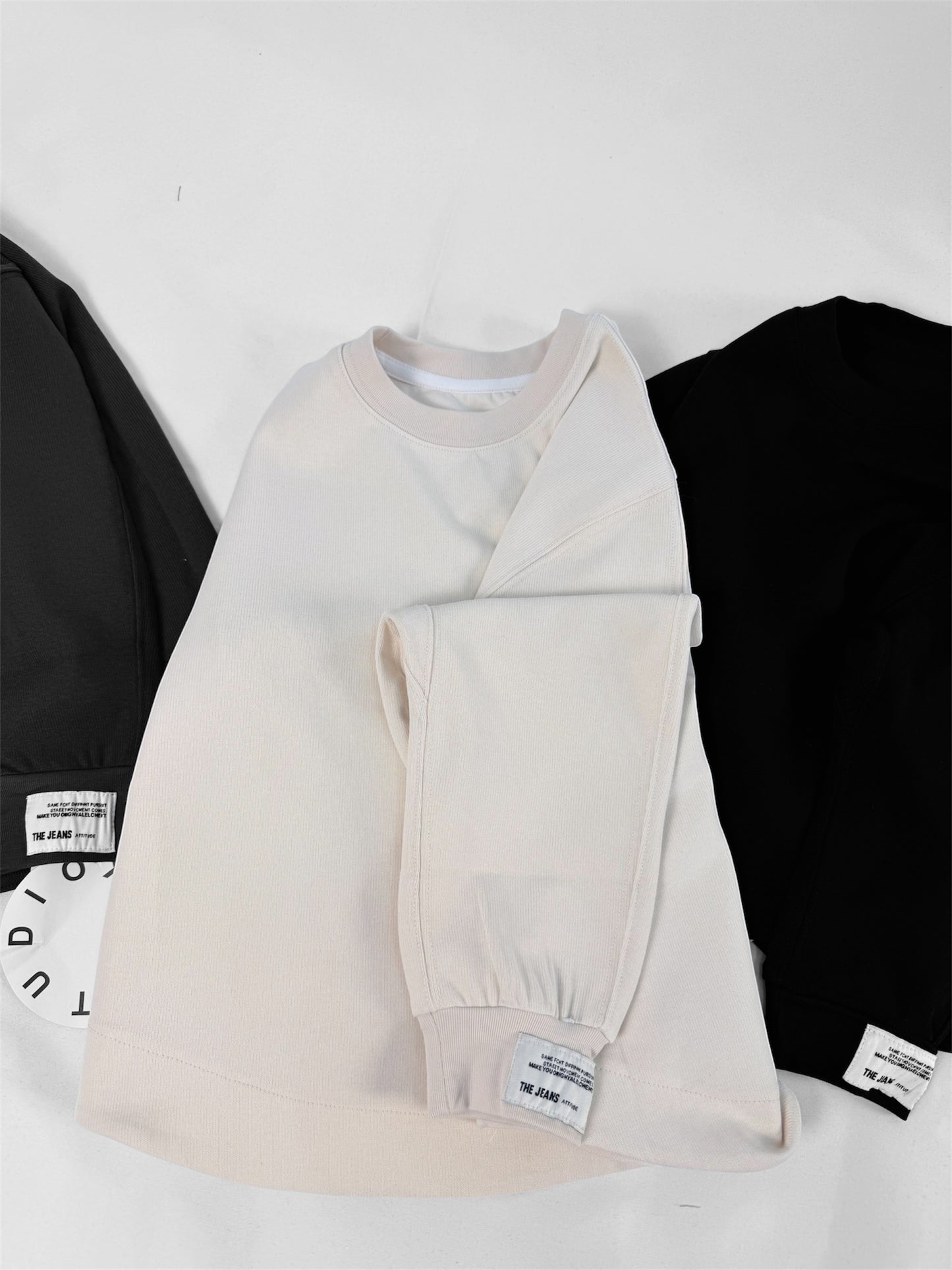 Felpa Bambino/a in Cotone Girocollo Oversize | Stile Minimal Unisex cod#001