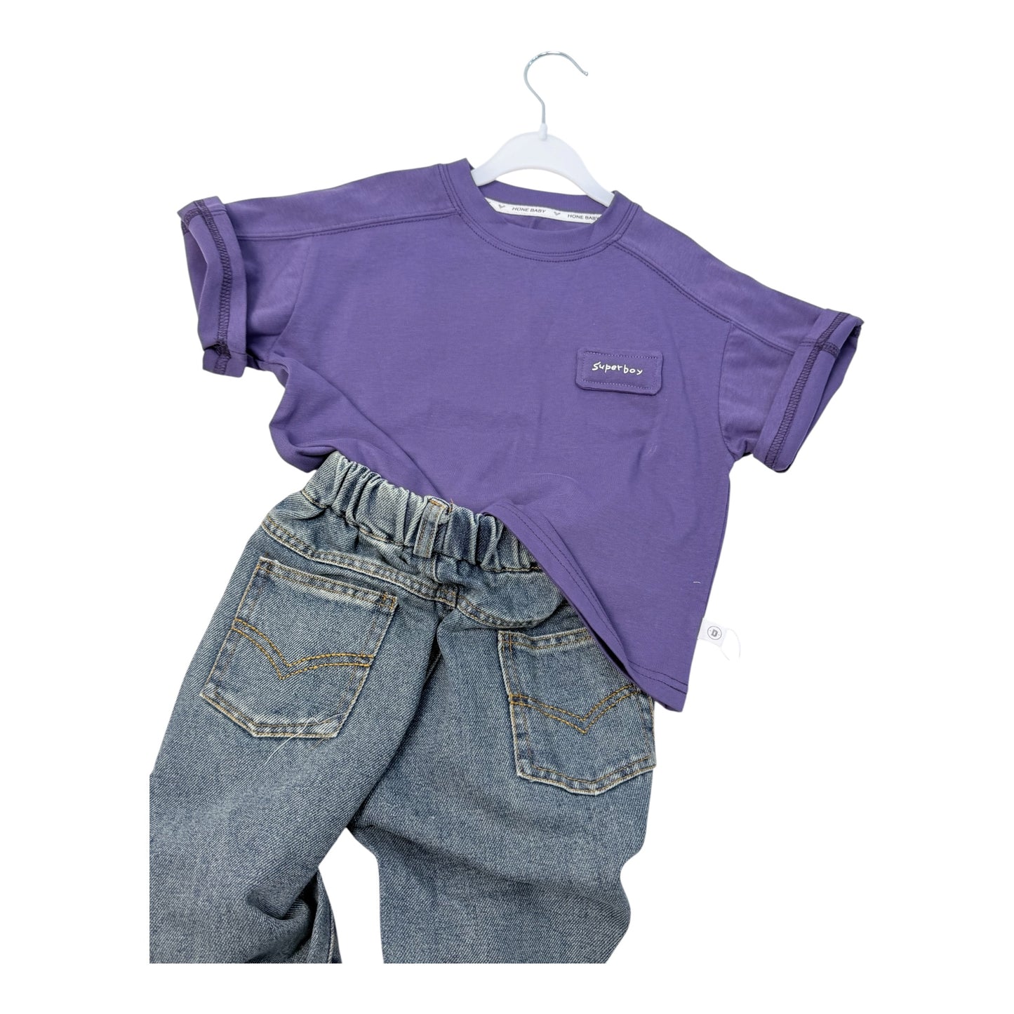 Shirt Color mezza manica Super boy - cod#065