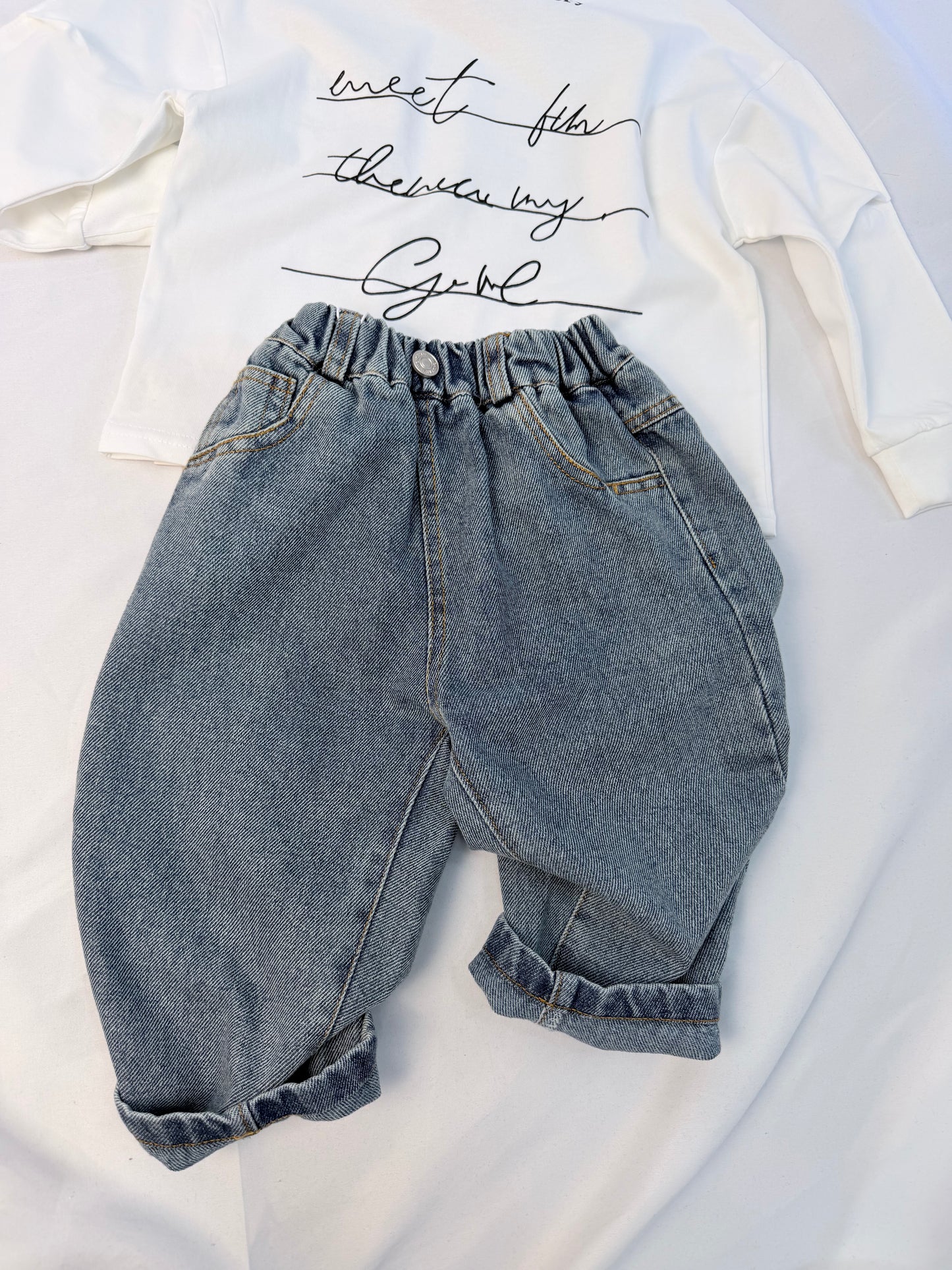 Jeans Bambino in Denim Leggero – Vestibilità Morbida (2–10 anni) cod#025