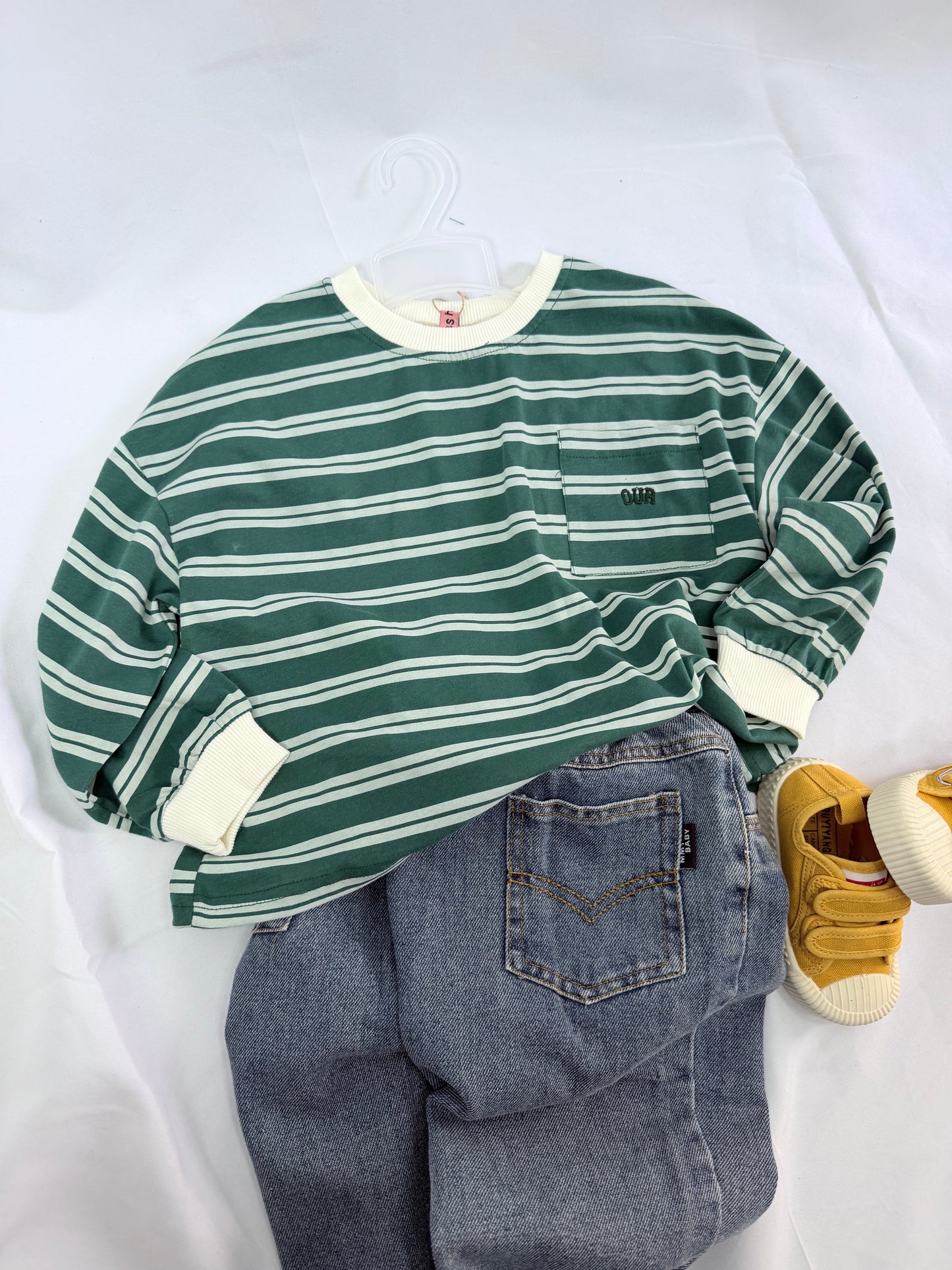 Maglia oversize verde- Vestibilità comoda cod#048