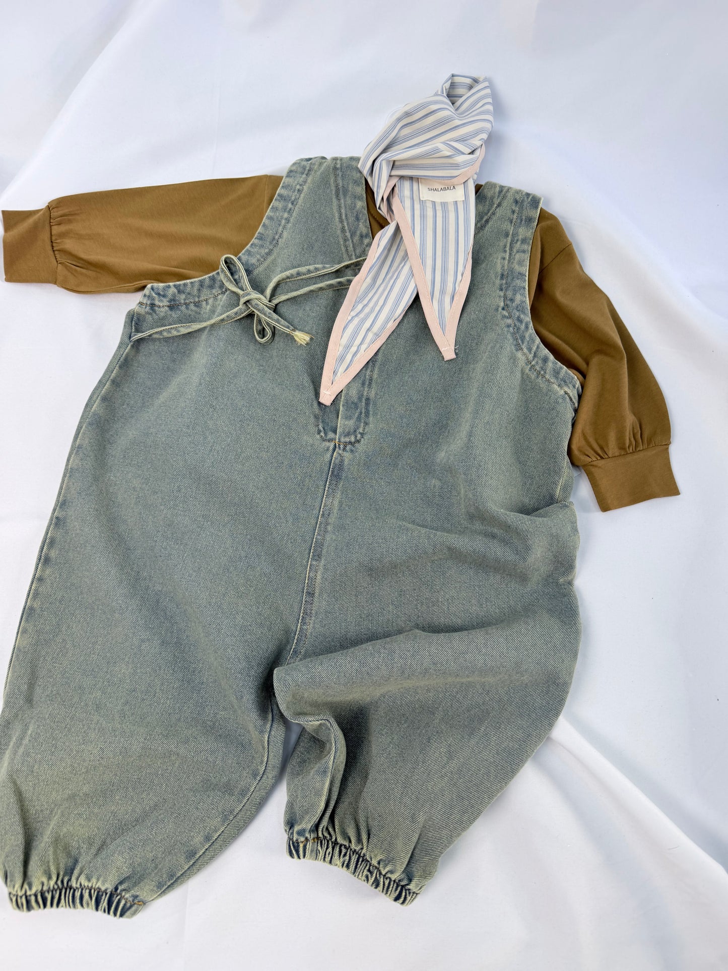 Salopetta Bambini Unisex in Denim- Vestibilità ampia cod#029