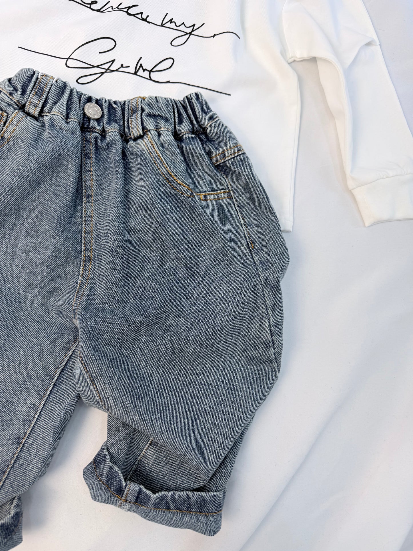 Jeans Bambino in Denim Leggero – Vestibilità Morbida (2–10 anni) cod#025