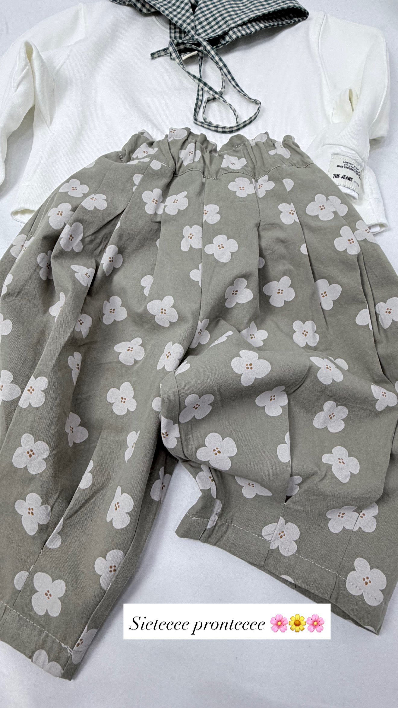 Pantalone in cotone fantasia floreale- due varianti cod#045
