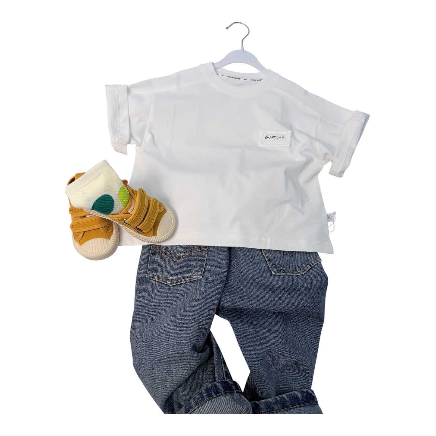 Shirt Color mezza manica Super boy - cod#065