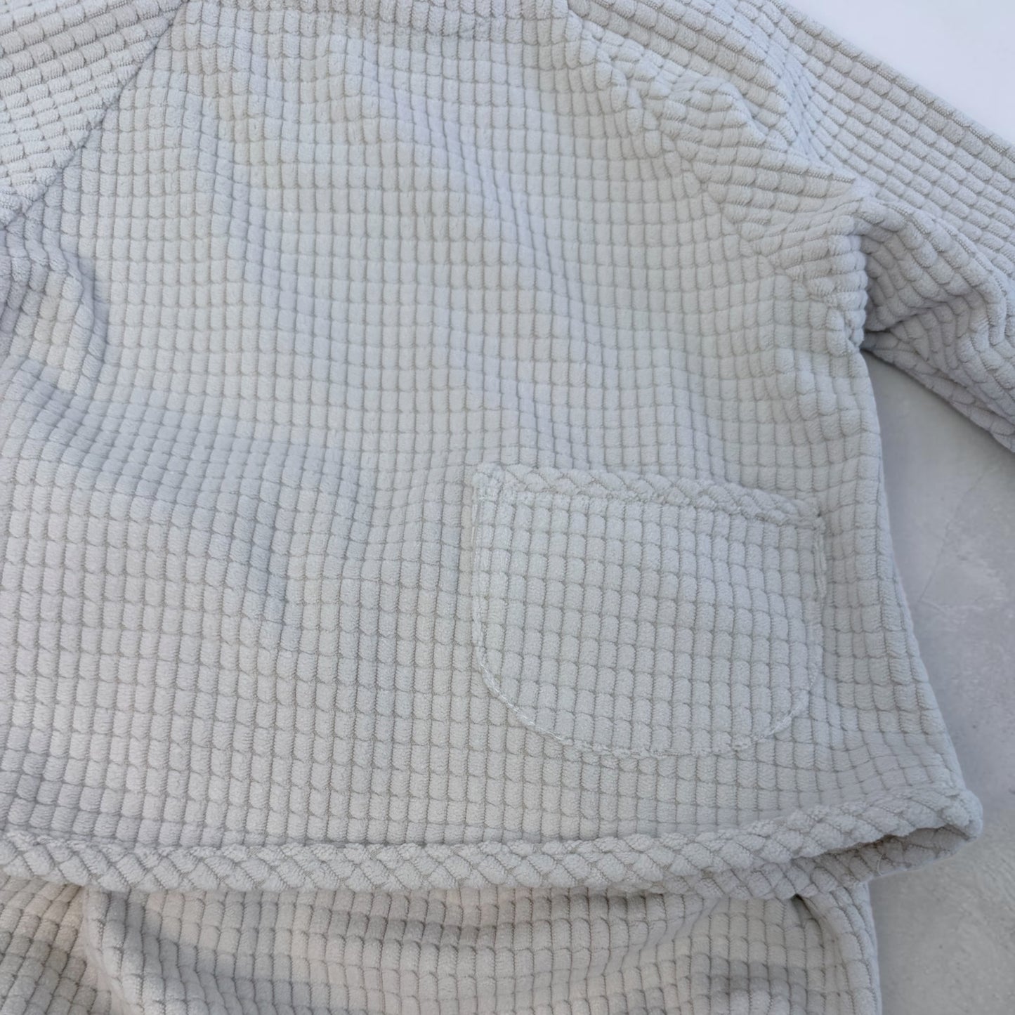 Set neonato/a in effetto spugna - beige naturale cod#031