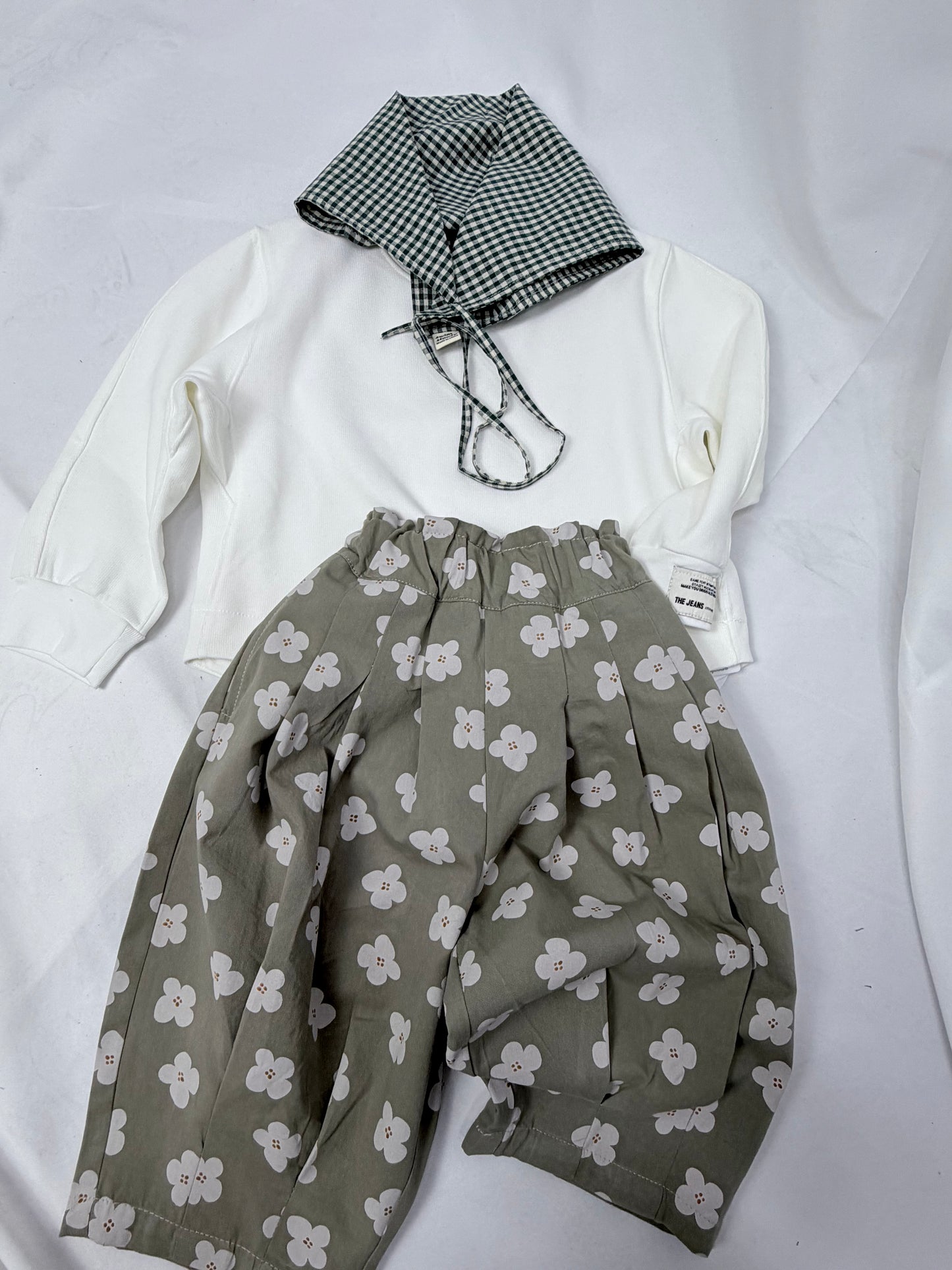 Pantalone in cotone fantasia floreale- due varianti cod#045