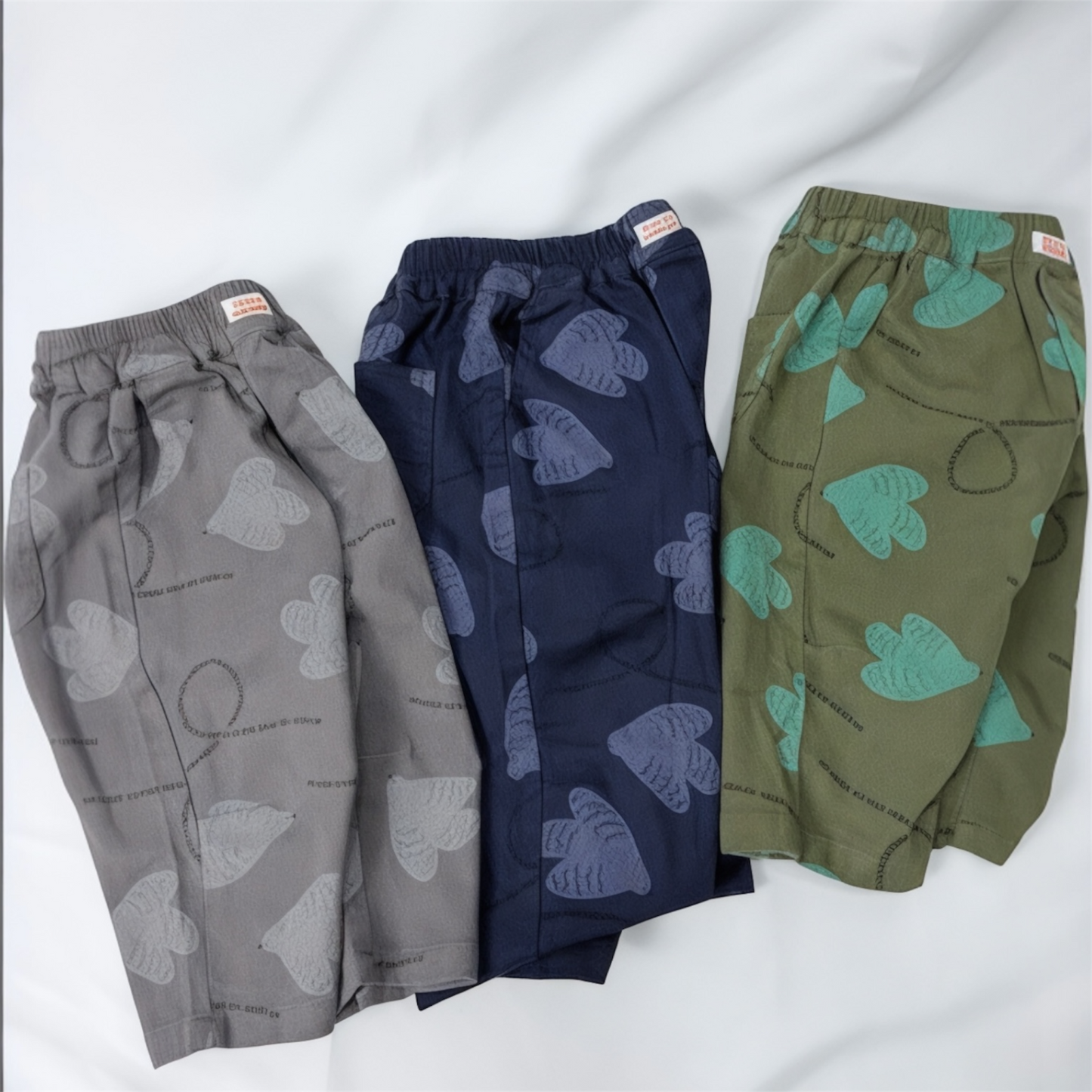 Pantaloni Bambino Cotone Denim Morbido Vita Elastica – Lunghi con Stampa cod#004