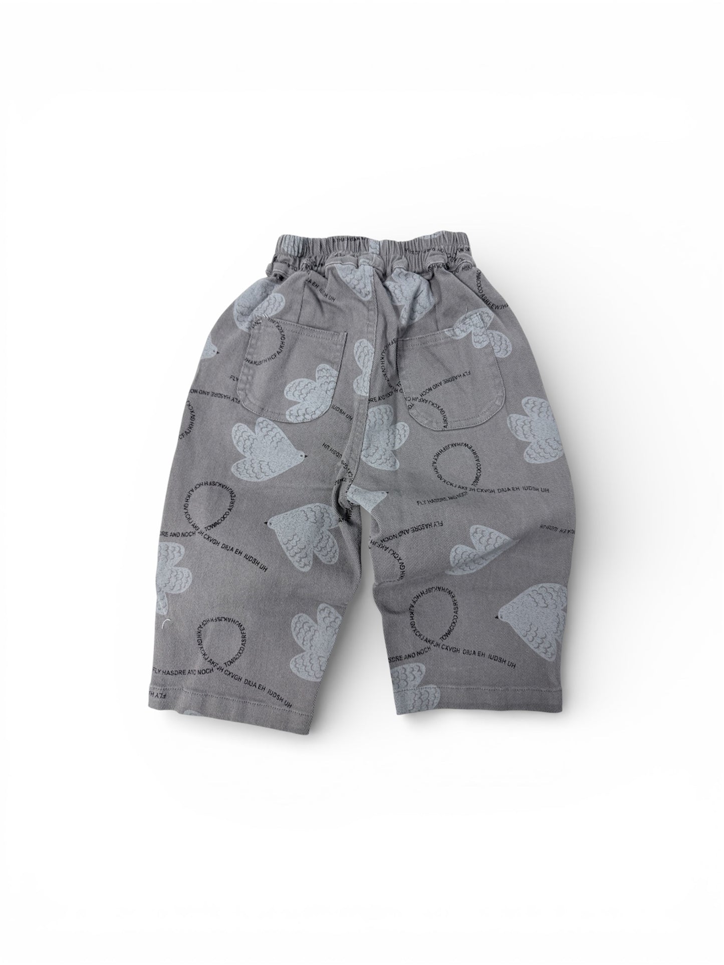 Pantaloni Bambino Cotone Denim Morbido Vita Elastica – Lunghi con Stampa cod#004