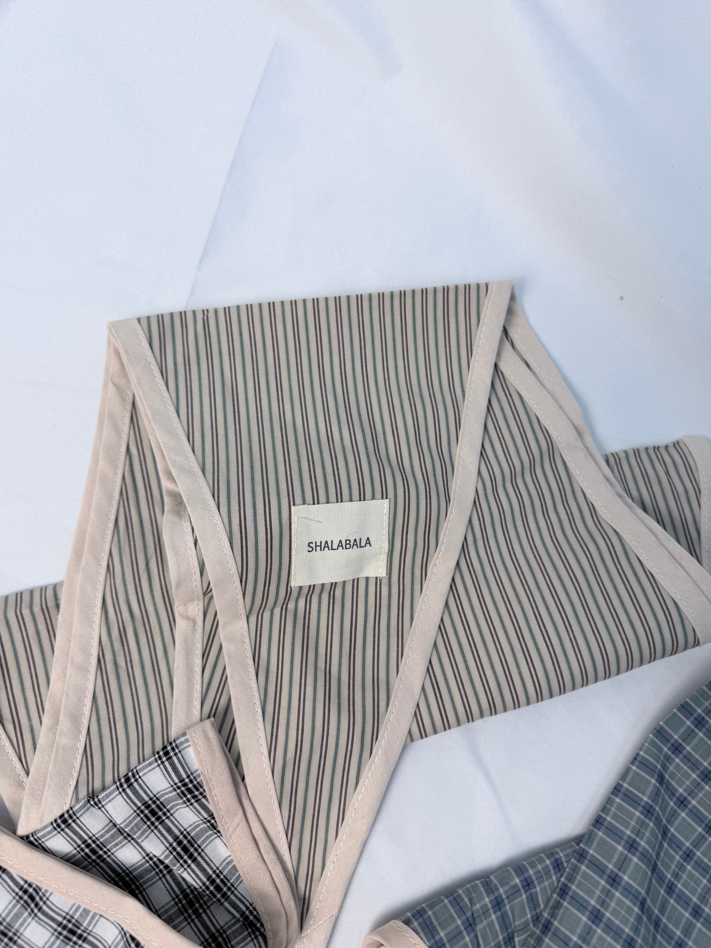 Foulard Bambini Unisex in Cotone – Sciarpa Leggera Lunga con Fantasie a Righe e Quadri -cod040