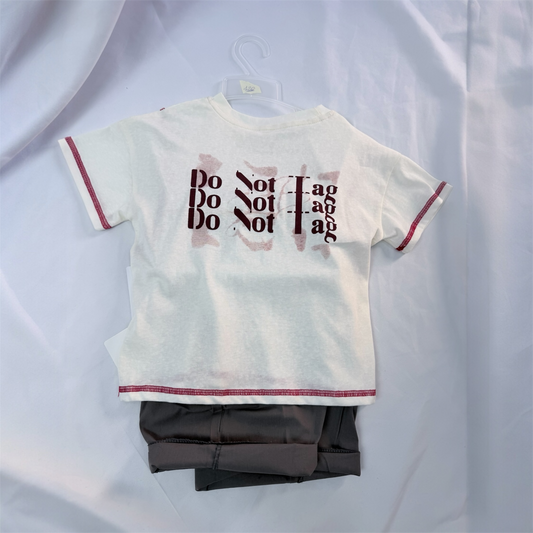 T-shirt in cotone do not due varianti da 2 a 8 anni cod#068