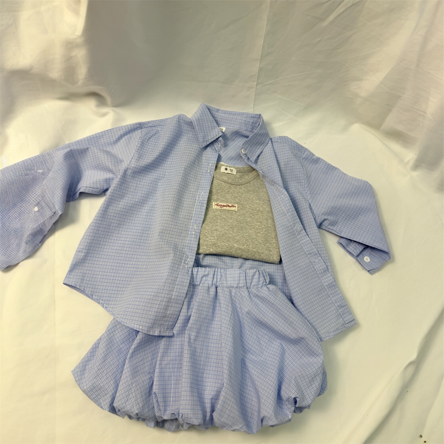Cord-set girls camicia + panta gonna cod#074