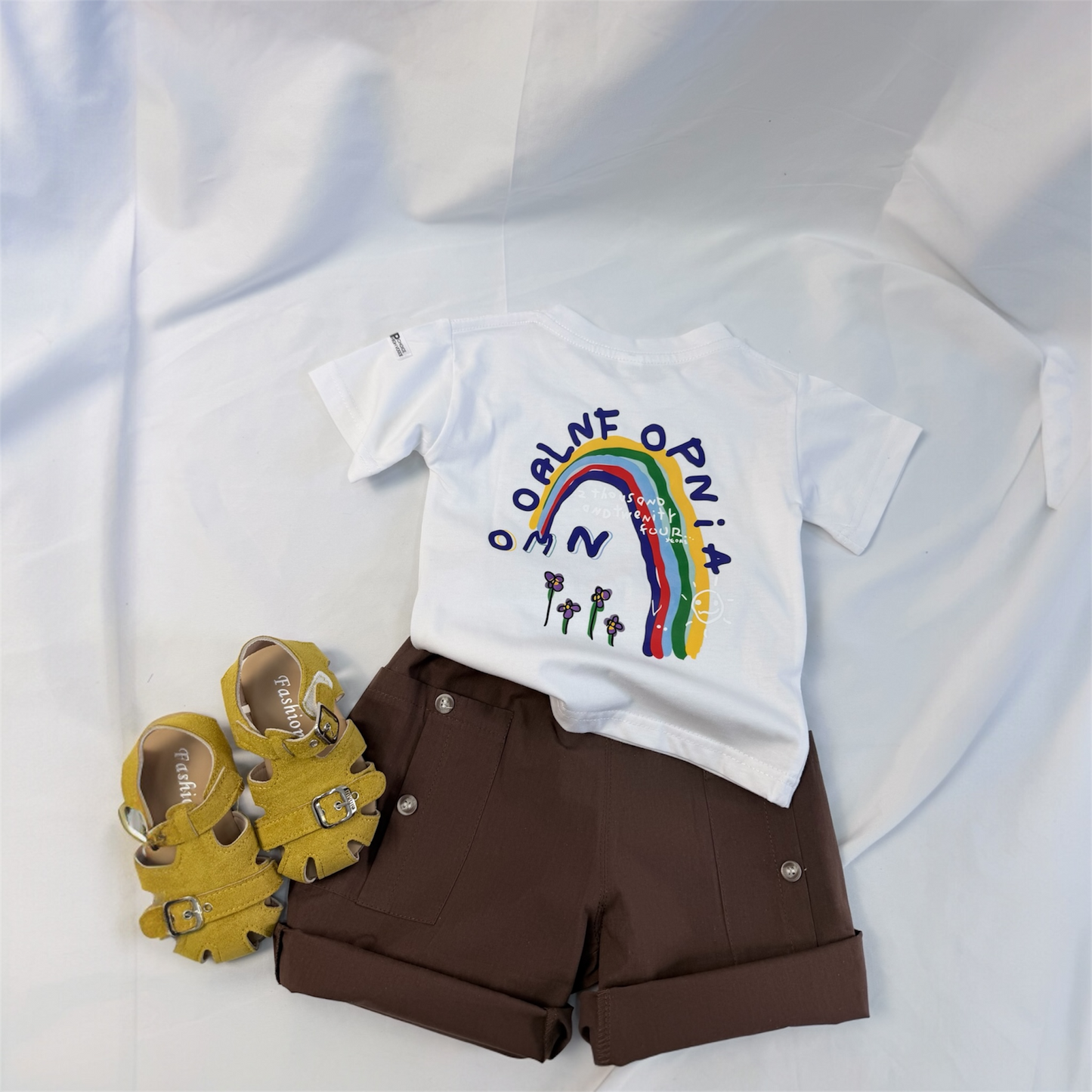 T-shirt arcobaleno in cotone tre varianti cod#78