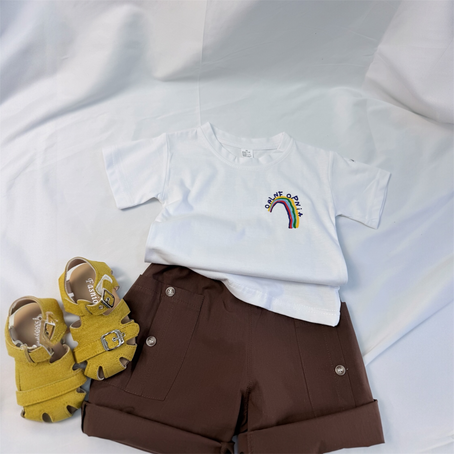 T-shirt arcobaleno in cotone tre varianti cod#78