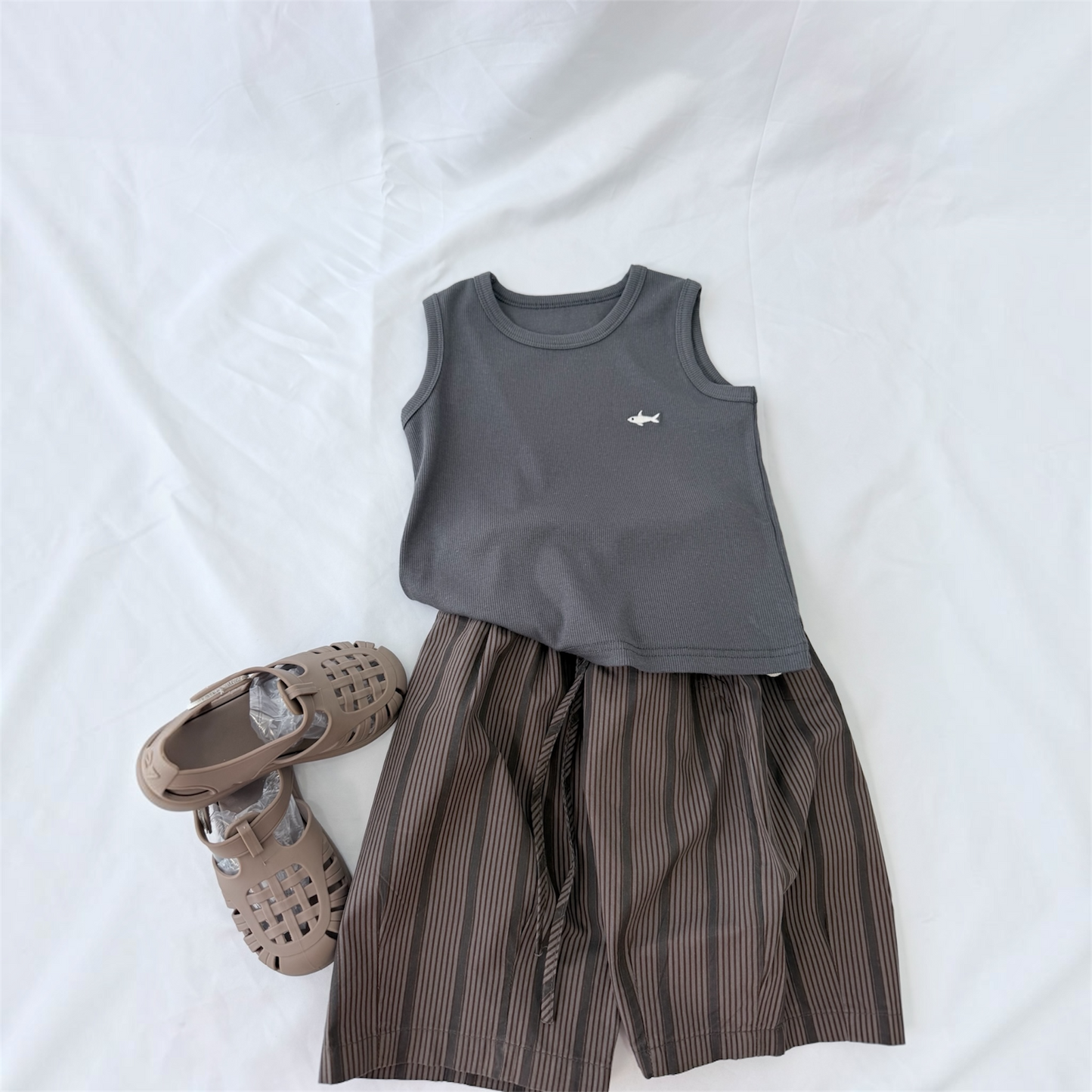 Bermuda cotton a righe due varianti cod#093