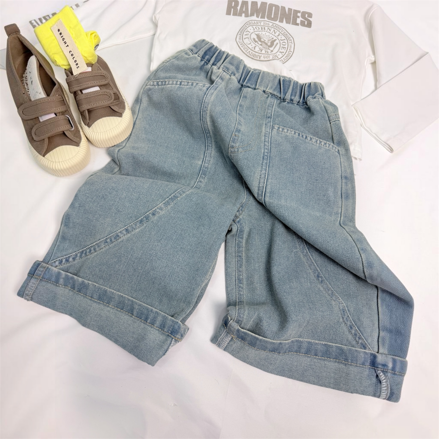 Jeans ampi con piegone cod#125