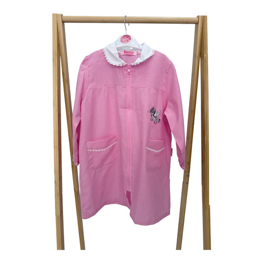 Grembiule asilo rosa unicorno con cerniera